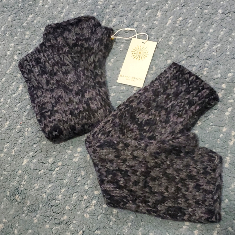 Ramy Brook Fingerless Grey Gloves